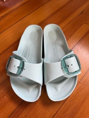 Birkenstock Mint Green EVA Slide Sandals